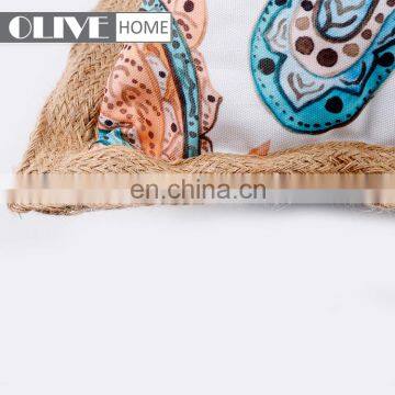 Factory Selling Patio Furniture Gold-rimmed Waterproof Printing Wholesale Outdoor Cushion Pillow photo-5