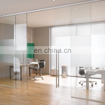 Bank Automatic Frameless Glass Exterior Large Sliding Doors