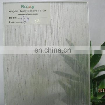 6+6MM low iron heat strengthened fabric laminated glass