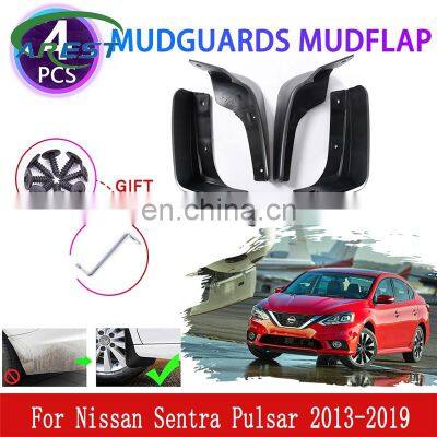 4x for Nissan Sentra Pulsar B17 2013~2019 Mudguards Mudflaps Fender Mud Flap Splash Mud Guards Protect Car Accessories 2014 2015