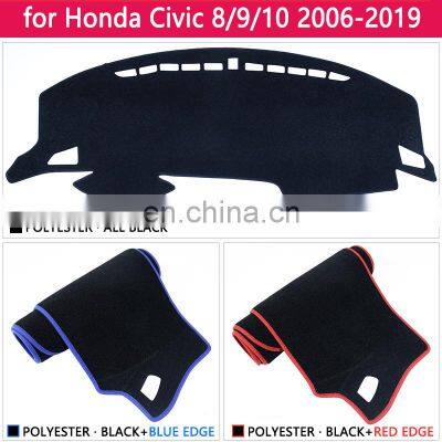 for Honda Civic 8 9 10 2006~2019 Anti-Slip Mat Dashboard Cover Pad Sunshade Dashmat Protect Car Carpet Accessories FB FK FA FD photo-3