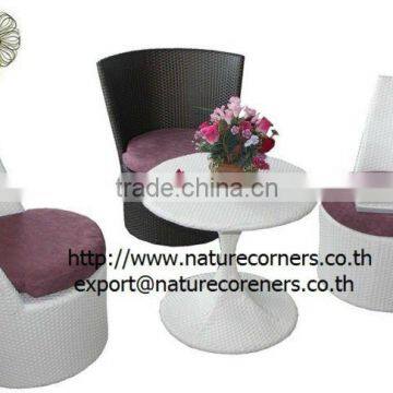 TF0758 Patio Sets synthetic rattan table and chairs