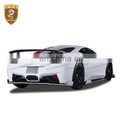 Auto Veloc Style Carbon Fiber Rear Spoiler Front Lip Side Skirts Body Kit For Ferrari 458 Italia photo-4