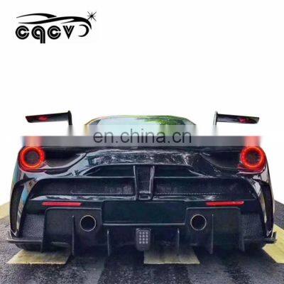 Body Kit for Ferrari 488 in ms Style Front Bumper Rear Bumper Hood Carbon Fiber Front Lip Rear Lip Side Skirts Fenders Canard photo-5