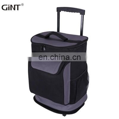 GINT 21L Customer Design Soft Insulated Wheels Trolley Fashion Cooler Bag