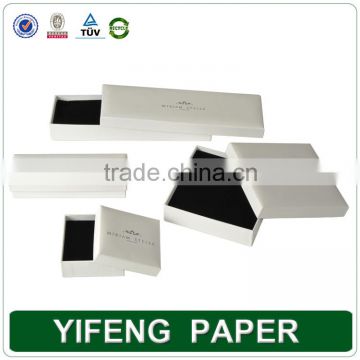 Guangzhou Factory Luxury Necklace Jewelry Packaging Paper white square cardboard box