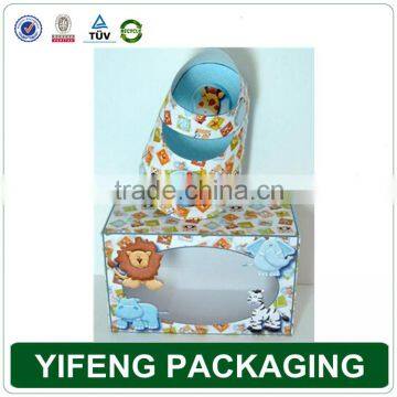 Custom Cardboard Cute Folding Baby Shoe Box Packaging/Folding Pvc Window Corrugated Box photo-2