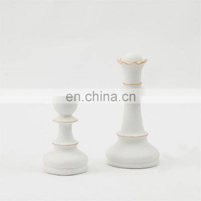 home living room decor pieces queen soldier chess sculpture for decoration