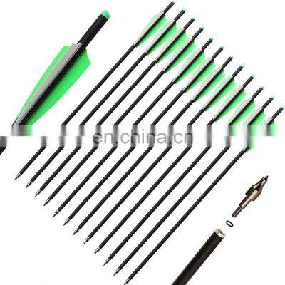 (Pack of 12)Archery Cross  bow Bolts Arrows 16/18/20 inch Hunting Arrows with TPU Vanes and Replaced Tips arrow spinner carbon