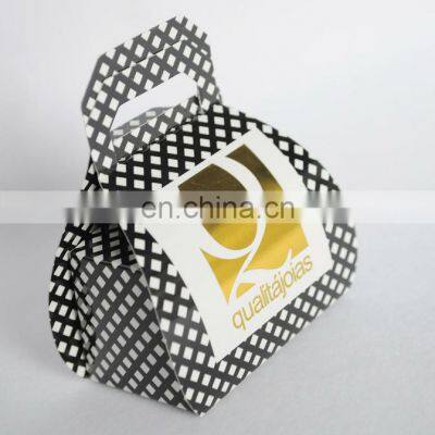 Foldable black Printing Custom Cardboard Mini Gift Boxes