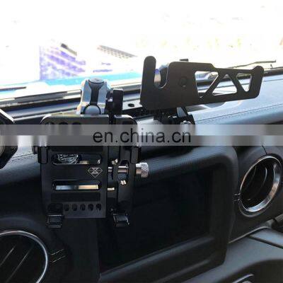 JL1198 Center console mobile phone bracket walkie talkie stand clock combination FOR JEEP FOR Wrangler JL2018+ LANTSUN