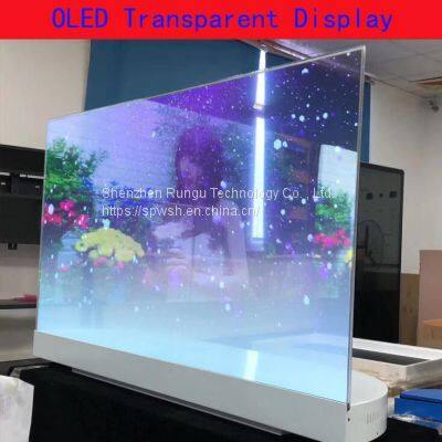 55 Inch Touch Transparent Screen Advertising Machine 65 Inch Transparent LCD Screen Customization photo-2