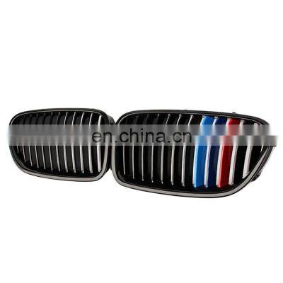 single slat line replacement ABS auto car bumper grill for BMW 5 series F10 F18 three M color grill M5 style 2010-2017