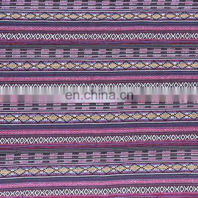 Manufacturers Spot Polyester-cotton Jacquard Fabric With Fine-dense Stripes Fashion Ethnic Clothing Luggage Fabric photo-4