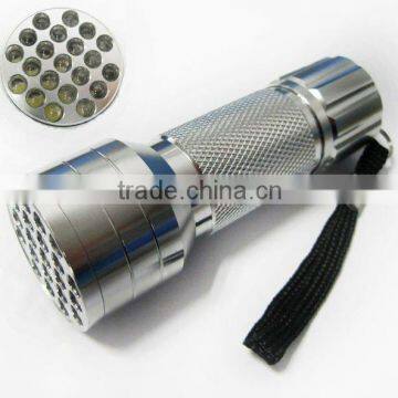 21 led flash aluminum torch