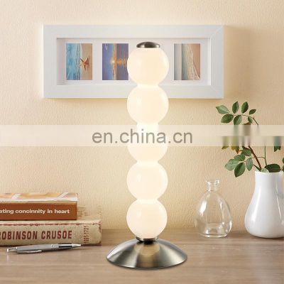 HUAYI Nordic Design Luxury Hotel Bedroom Bedside Reading Study Light Portable Modern LED Table Lamp