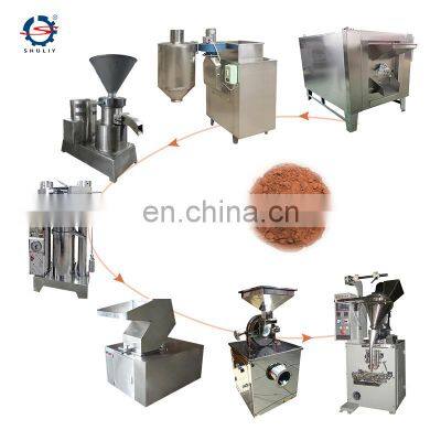 Industrial Cocoa Bean Peeling Machine Cocoa Powder Making Machine