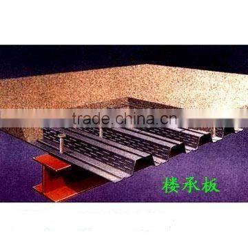 Decking Sheet for Second Floor With Stud Bolt / Steel Bar / Concrete