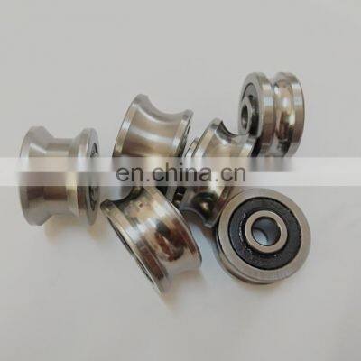 T22 U22  U / V Groove Bearing Guide Track Roller Bearings TU22 T-U-22 8*22.5*14.5*13.5mm