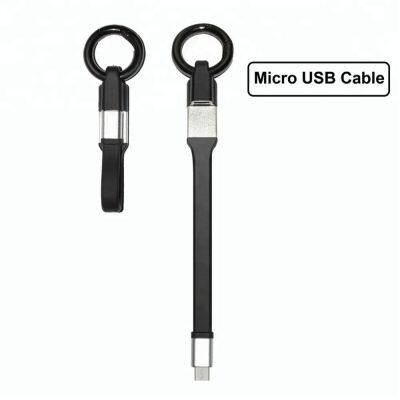 Portable Short Keychain Micro Usb Charging Data Cable Mobile Charger for Android Phone photo-2