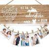 Bamboo Wood Printed Decorations for Living Room Wedding Christmas Frames Home Sign Cute Walls Decor Restaurant Modern Arts photo-5
