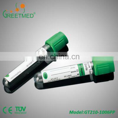Greetmed ce Disposable Medical Edta k2 k3 Non Vacuum Blood Collection Tube With Edta K2/k3/2na