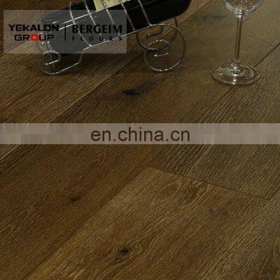 Oak White Oiled Brushed Solid Wood Flooring photo-3