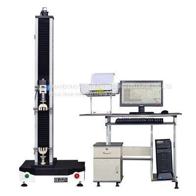 5KN Computerized  Electronic Universal Single Column Testing Machine With Corrugated Fixture