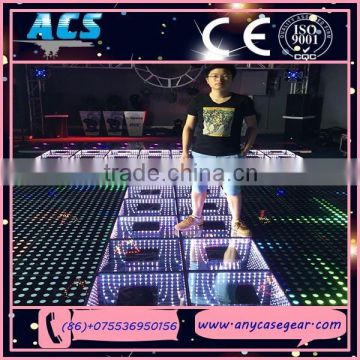 ACS newly product for 3D RGB Led Mirror Panel Light Up Dance Floor