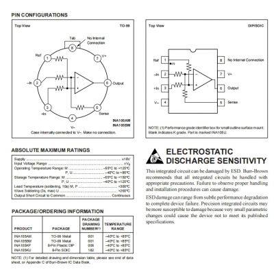INA105KU/2K5 SOIC-8 Operational Amplifier TI Original Stock photo-3