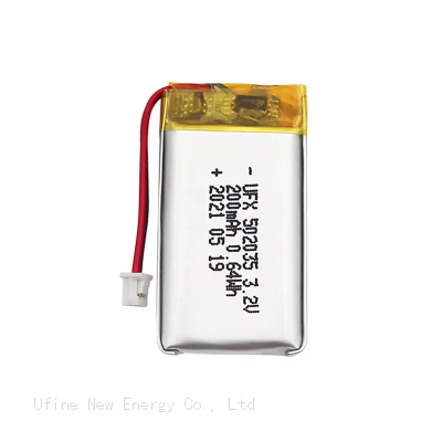 Chinese Lipo Cell Manufacturer Professional Customize Eye Massager Battery UFX 502035 200mAh 3.2V LiFePo4 Battery