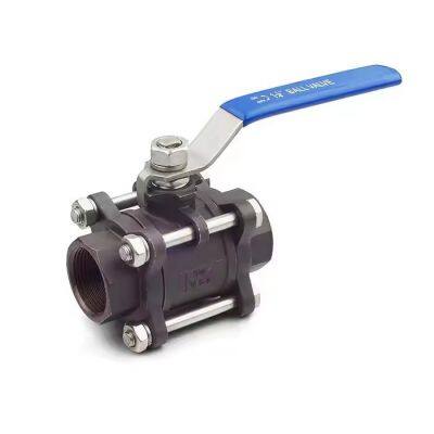 Carbon Steel WCB 3PC Ball Valve with Bsp/BSPT/NPT Thread