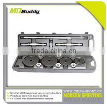 50KGS grey hammertone portable dumbbell sets with rack for fitness