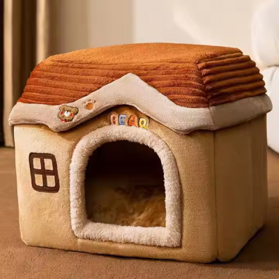 Lovely Design High Quality Plush Cat Nest Cat Bed Comfortable Warm Breathable photo-4