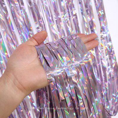 Bulk Themed Foil Curtains - Mermaid/Under Sea/Holographic, Party Supply Curtains photo-5