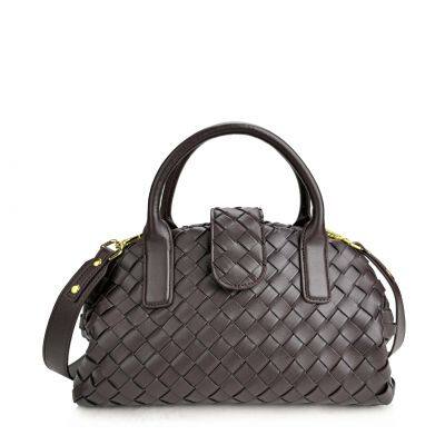 Must-Have Women's Woven Handheld Bag -Niche Rattan &Cotton Blend, Exquisite Weave Detail, All-Match for Daily, Coffee & Parties photo-2