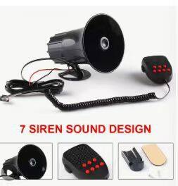 Factory Direct Sales Accessories Seven Tone Safety Wire 12V Siren Car Horn Loudspeaker