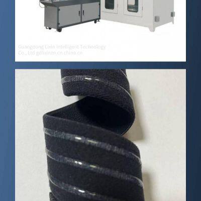 Fully Automatic Webbing Glue Dropping Machine, pp Webbing Laminating Machine, Nylon Webbing Glue Dispensing Machine, Plastic Dropping Machine, Double Webbing Glue Dispensing Machine photo-2