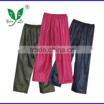 adult unisex plastic pvc rainwear rain fabric waterproof pants