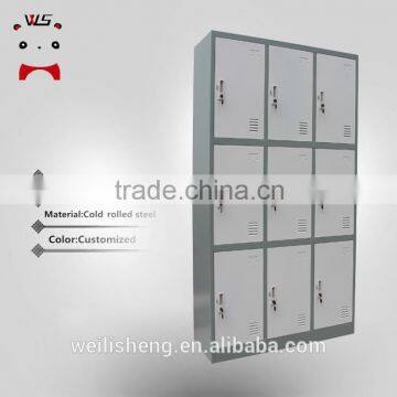 Luoyang WLS Metal Storage Football 9 Door Locker Steel Cabinet With 9 Door For Storage