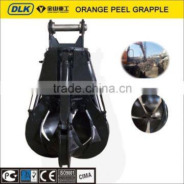 Jisan Orange peel grapple, Doosan scrap grapple, orange peel grab for DX210 DX225