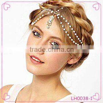 Wholesale Lady hair chain tassel hair bands Diamond tassel Hair Accessories