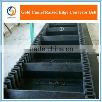 Corrugated cleated sidewall rubber conveyor belt