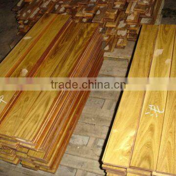 Unfinished chinese teak hardwood flooring