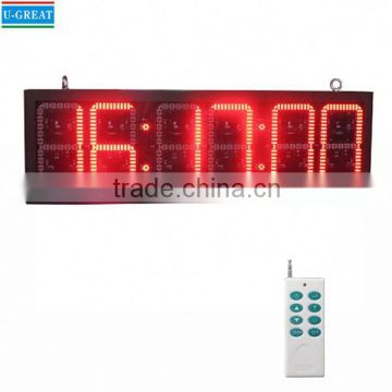 Alibaba wholesaler hot sale and low price big outdoor digital led clock countdown