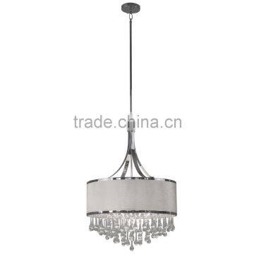 decoration minimalist chandelier(Lustre/La arana) in chrome finish with crystal accents