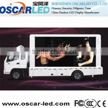 popular mobile advertising outdoor p10 full color truck led display