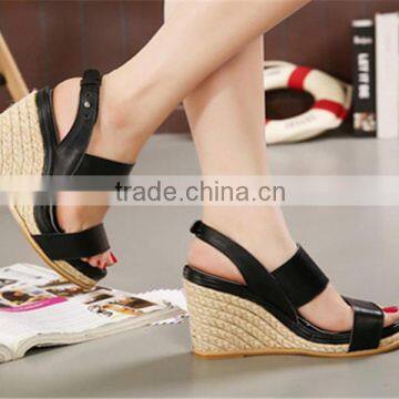 Wholesale China Women Shoes High Heels Sexy New Design Women Wedge Sandals  photo-2