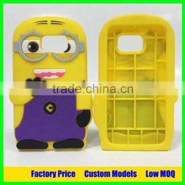 Minion silicone mobile 3d phone case for samsung galaxy j5 2016 j5108 cell phone cover case back cover