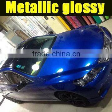 Bule metallic glossy film sticker wholesale